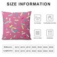 thumbnail image 5 of Qinduosi Throw Pillow Cover Colorful Pattern Pink Top Many Decorative Throw Pillow Cushion Case for Home Couch Bed Sofa Car Inches Pillowcase White, 5 of 5