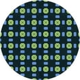thumbnail image 1 of Ahgly Company Machine Washable Indoor Round Transitional Night Black Area Rugs, 8' Round, 1 of 7