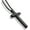 Black - 4:13, variant on Cross Breathing Necklace for Men & Women – Stainless Steel Anxiety Relief Necklace