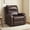 Dark Brown, variant on MCombo Genuine Leather Zero Wall Hugger Power Recliner Chair for Small Spaces, Living Room & RV, Dark Brown