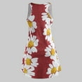 thumbnail image 3 of Robe d'Été Aguichant pour Femmes Femmes Dames Grande Taille à Imprimé Floral Sans Manches à Col Rond Robe Courte, 3 of 6