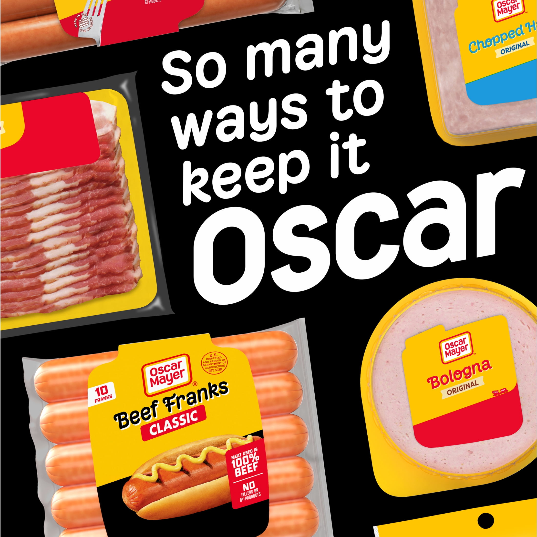 Oscar Mayer Classic Beef Franks Hot Dogs, 10 Count Pack