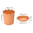 thumbnail image 2 of Maceta de Plástico Amarillo 3.5 Pulgadas Kit 6 Paquete con Platillo para Jardinería Interior Exterior, 2 of 7