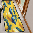thumbnail image 6 of CURLYOOT Funny Lemon Runner Rug 2'x6' Washable Kitchen Runner Rug Indoor Non Slip Laundry Rugs Yellow Fruit Floor Carpet for Hallway Kitchen Entryway Bedroom Living Room, 6 of 9