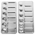 thumbnail image 1 of 2Pcs Stainless Steel Pigment Color Mixing Plates Art Drawing Trays Tools, 1 of 3