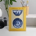 thumbnail image 5 of Porcelain in Blue and White II -Framed Print w/glass-Sunflower Yellow, 5 of 8