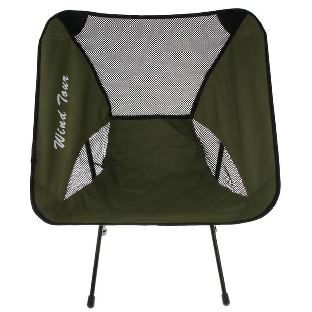 Silla Portátil para Acampar Taburete de Cuatro Patas para Patio Trasero de Viaje - Verde Baoblaze Silla de camping portátil