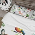 thumbnail image 4 of Designart 'Hummingburds and Blosssoming Drawn Flowers' Floral Duvet Cover Set, 4 of 4