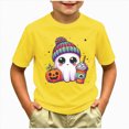 thumbnail image 2 of TOWED22 Girls Boys Halloween Shirt Funny Halloween Tshirt Graphic Tee Kids Spooky Season Fall Outfit, 2 of 5