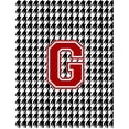 thumbnail image 2 of Carolines Treasures CJ1021-O-GF 11 x 15 in. Houndstooth Black O Monogram Initial Garden Size Flag, 2 of 7