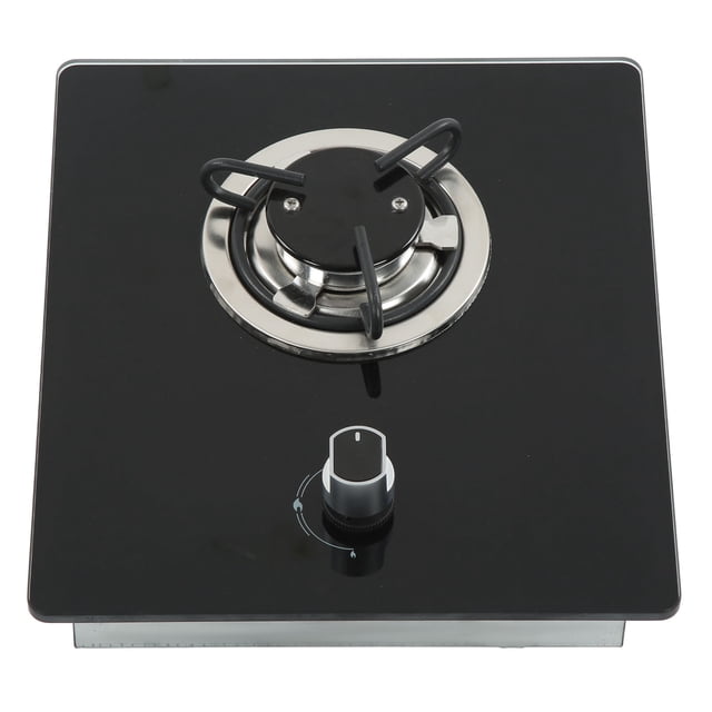 Kitchen Gas Stovetop, 290x325mm Safe Tempered Glass Panel RVs Gas Stove For Boat For Yacht For