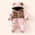 thumbnail image 2 of KJameas Baby Boys Girls Jumpsuit Hooded Bear Applique Warm, 2 of 8