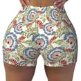 thumbnail image 2 of Uemuo Paisley Floral 5 Pattern Women Workout Impact Shorts Scrunch Butt Lifting Gym Shorts Seamless Booty Biker Shorts-XX-Large, 2 of 8
