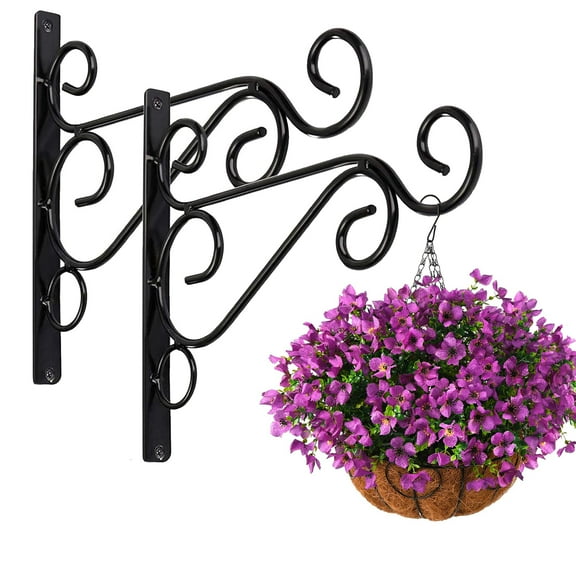 Ywuzuh Wall Planter Hook Under $5,11.8in Garden Gifts Wall Hooks for Hanging Plant Bracket, Plant Hooks for Bird Feeder, Wind Chime, Lights, Lanterns