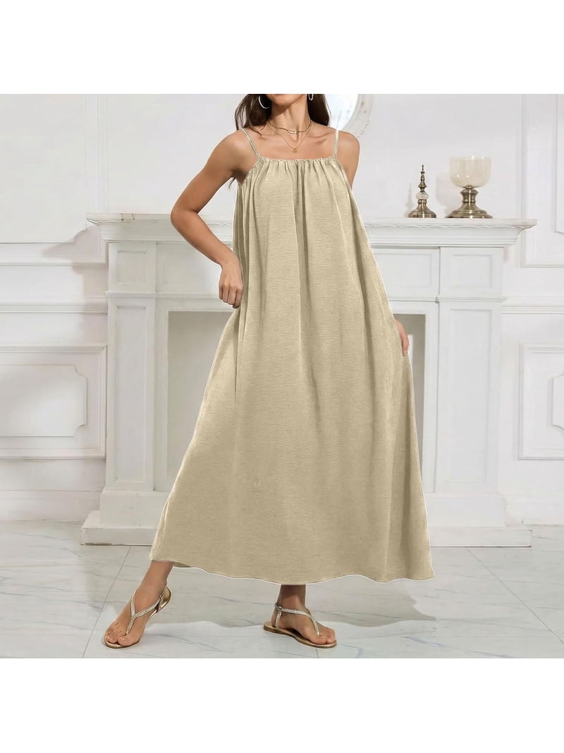 low back flowy maxi dress Palma Low Back Strappy Maxi Dress White