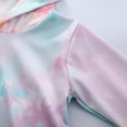 thumbnail image 5 of Baby Boys Girls Gifts Infant Baby Girls Long Sleeve Tie-Dyed Hooded Tops+Pants Scarf Outfits Going Out Outfits for Girls, 5 of 9