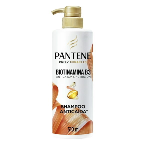 Shampoo Anticaída+ Pantene Biotinamina B3 para cabello débil 510 ml