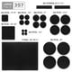 thumbnail image 5 of ¡357 almohadillas de fieltro negro para muebles X-Protector! Gran cantidad de almohadillas para muebles para pisos de madera con muchos tamaños grandes: sus protectores de pisos de madera ideales para, 5 of 6