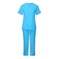 thumbnail image 3 of Unisex Doctor Top Pants Scrub Set Nurse Dentist Suit For Medical Use, 3 of 4