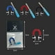 thumbnail image 3 of Archery Metal D Loop U Nock Compuesto Cuerda Liberación Arco D Anillo con llave (Azul), 3 of 6