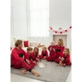 thumbnail image 4 of Valentines Day Matching Family Pajamas Set Love Heart Pattern Family Matching Outfits, 4 of 10