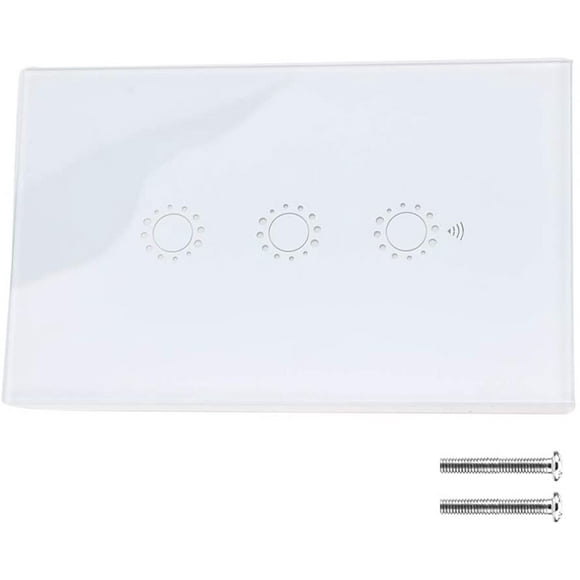 Commutateur d'Éclairage à Écran Tactile Intelligent WiFi Le Commutateur Intelligent Prend en Charge la Commande Vocale