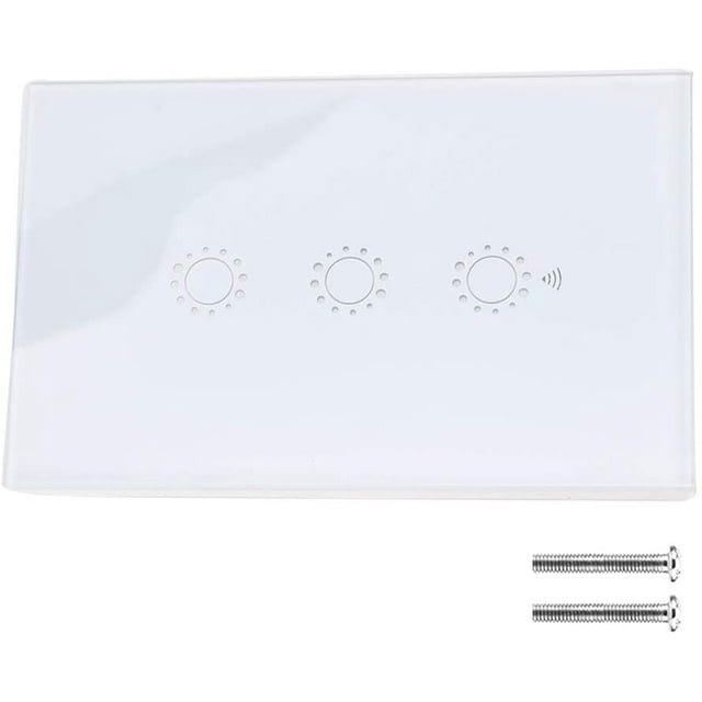 WiFi Smart Touch Panel Light Switch Smart Switch Supports Voice Control Mobile APP Control Touch
