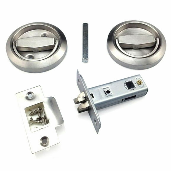 Invisible Recessed Door Cup Ring Handle Bedroom Door Lock Stainless Waterproof