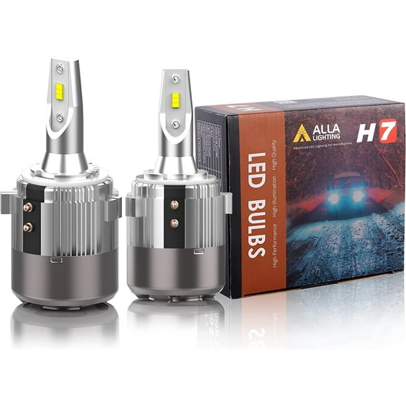 Alla Lighting Customized H7 LED Headlight Bulbs Low Beam Headlights Conversion Kits Bulbs for Volkswagen VW Passat, Golf, GTI, Tiguan, Plug-n-Play, 6000K Xenon White