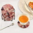 thumbnail image 5 of 6 Pcs Marble Pink Drink Coasters with Holder Absorbent Coaster Sets Cup Heat-Resistant Hot Pads Mats for Bar Table Protection, 5 of 7