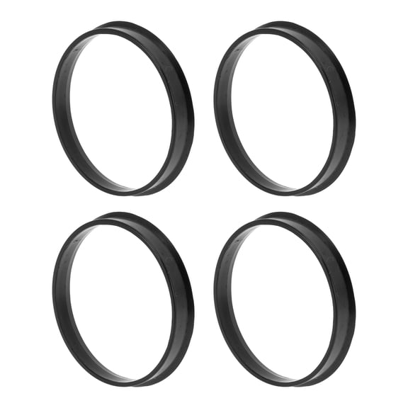 72.6mm to 69.1mm Car Wheel Hub Centric Rings Black Polycarbonate Wheels Center Shaft Shock Absorbing Hubrings 4 Pcs