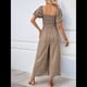 thumbnail image 5 of Mono de Verano 2025 para Mujer, Estilo Floral, Informal, Holgado, con Pierna y Corta. Caqui S, 5 of 10