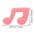 thumbnail image 2 of LOLIPPYY 54-Piece Lightweight Flatback Music Note Resin Charms in Bright Colors for Phone, Craft, and Decoration, 2 of 8