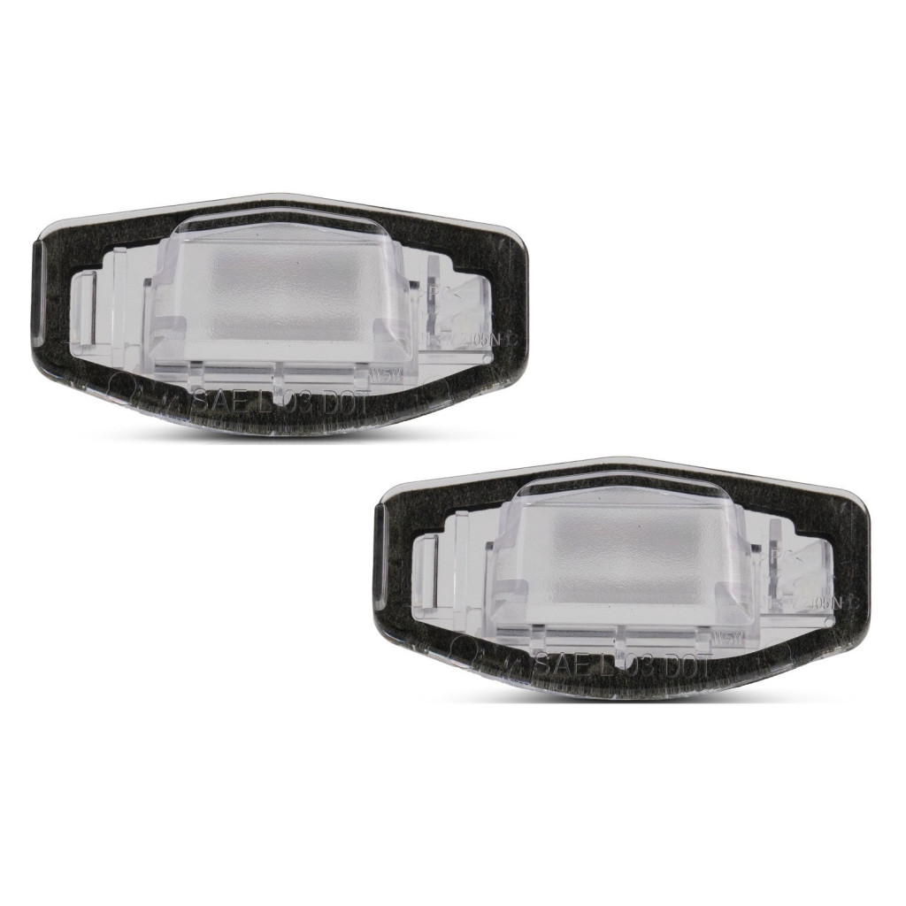 2-Pack Honda 'The Power Of Dreams' License Plate Frame – Black Plastic, Fits Front & Back