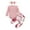 Pink, variant on Odeerbi Baby Girls Layette Set Long Sleeve Romper Jumpsuit Outfits Baby Clothes Fashion Casual Round Neck Collar Botton Tops Solid Color Long Pants Sets Pink