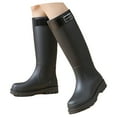 thumbnail image 2 of Women Stylish Rain Boots Waterproof Rubber Boots Durable Slip Resistant Muck Boots Tall Water Fishing Shoes Comfort Knee High Work Outdoor Gardening Farming, 2 of 4