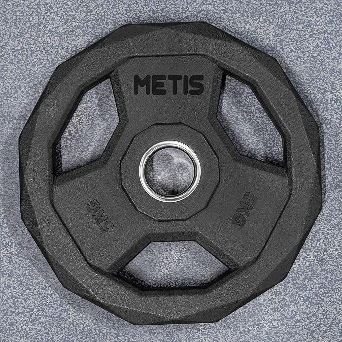 METIS Olympic Barbell Weight Plates - Olympic Plates Compatible with Olympic Bar Sleeves | Weight Plate Pair (2.75lbs-55lbs) & Weight Sets (132lbs-660lbs)