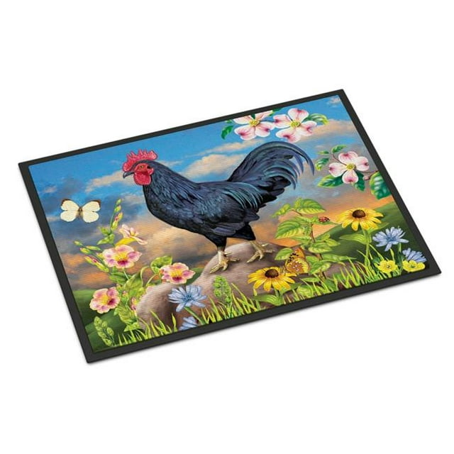 Carolines Treasures PRS4060JMAT Tapis d'Intérieur Ou d'Extérieur en Coq Noir de 24 x 36 Po