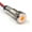 Silver Bezel, Amber LED, variant on PLUG-N-PLAY Instrument Cluster LED Indicator Light Dash Bulbs (Black Bezel, Red LED)