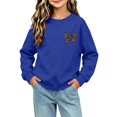 thumbnail image 6 of MKOSPLRT Kids Crew Neck Sweatshirts Funny Bow Graphic Sweat Shirts Long Sleeve Workout Pullover Girls Casual Fall Clothes 1-13 Years, 6 of 7