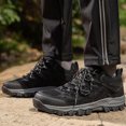 thumbnail image 3 of Hiking Shoes Men Non Slip Outdoor Climbing Trekking Fishing Work Shoes Lace up Breathable Sneakers, 3 of 7