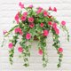 thumbnail image 2 of Moyic Flor de trompeta artificial Guirnalda Simulación Vine Colgante de pared Flor de plástico Plantas Artificiales Rosa roja Moyic HA8323-01B, 2 of 6
