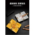 thumbnail image 6 of Cigar ashtray, large diameter smoke slot, exquisite and unique ceramic ashtray smoke extinguisher CLG-23 for cigars,黄色, 6 of 12