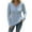 Blue, variant on ShiShine Womens Long Sleeve Shirts V-Neck Striped Slim Fit Tops Casual Stretch Basic Tee Going Out Top Fall Fashion 2025