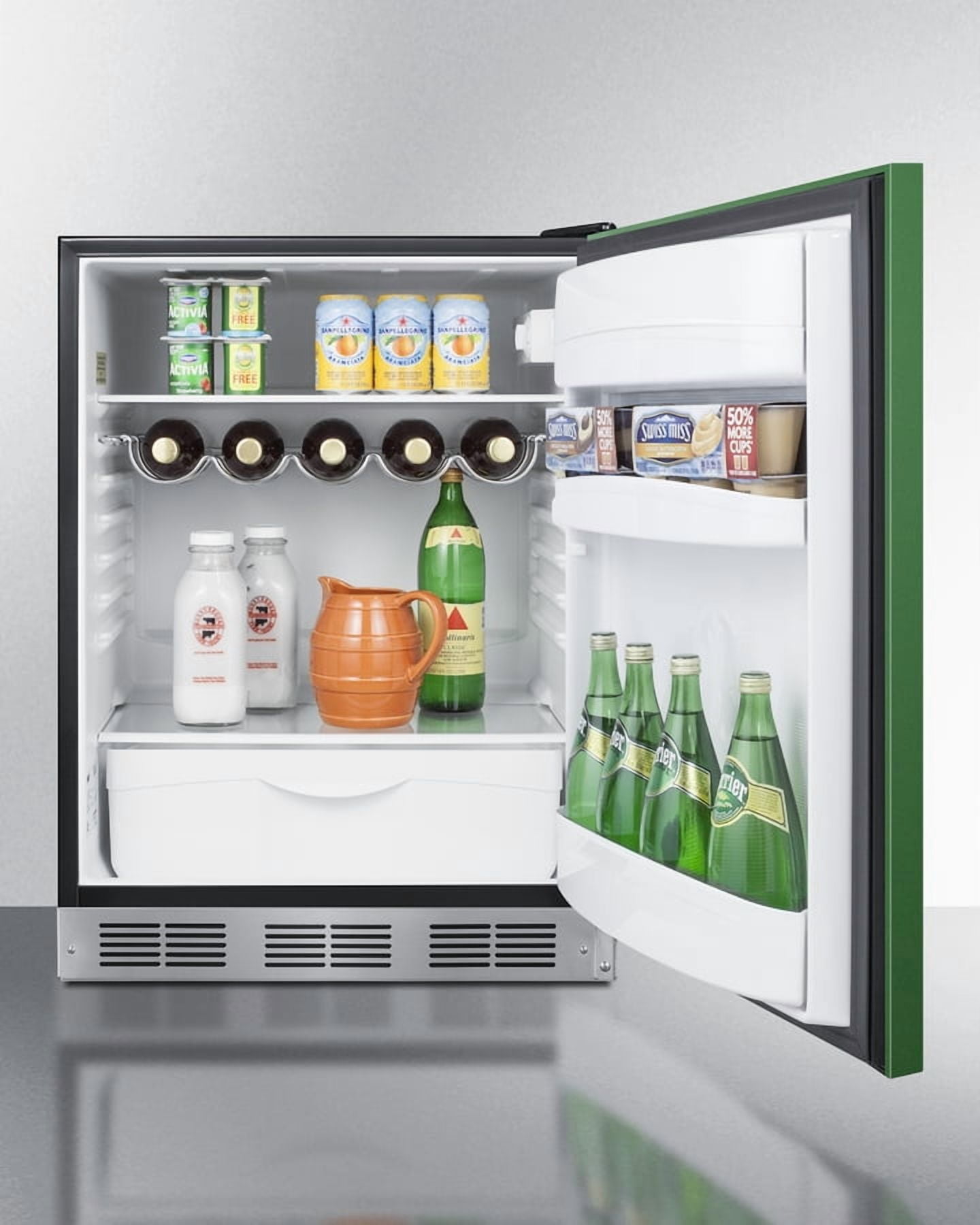24 Inches Wide Refrigerator-Freezer, Green