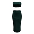 thumbnail image 3 of ManxiVoo Homecoming Dresses Women's Strapless Sequin Split Fashion Spicy Girl Light Cooked Skirt Fall Dresses for Women 2023 Green8 XXL, 3 of 4