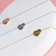 thumbnail image 3 of Worthy Wands Rose Gold Heart Necklace, 18.5 in Rolo Chain, 3 of 5