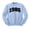 Light Blue, variant on 1986 College Style Sweatshirt Unisex Large White