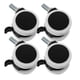 thumbnail image 1 of Ruedas giratorias para muebles, ruedas pequeñas para muebles, cama de bebé, ruedas resistentes (con freno), 4 Uds., 1 of 6