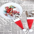 thumbnail image 6 of Christmas Decoration Party Lollipop Topper Fork Knife Cutlery Bottle Ornament Wine Bottle Hat Christmas Santa Hats Cup Bottles Cover Mini Christmas Hat FOR WINE BOTTLE/KNIFE FORK, 6 of 8